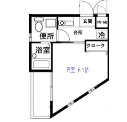 東京都世田谷区大原１丁目 賃貸マンション 1K