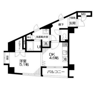 東京都目黒区駒場１丁目 賃貸マンション 1DK