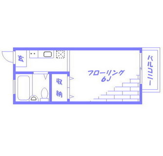 東京都目黒区駒場３丁目 賃貸アパート 1K