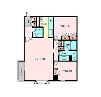 東京都世田谷区代田６丁目 賃貸マンション 2LDK