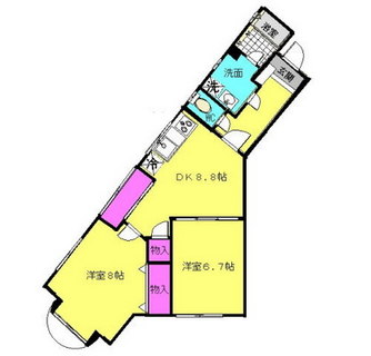 東京都杉並区大宮１丁目 賃貸マンション 2DK